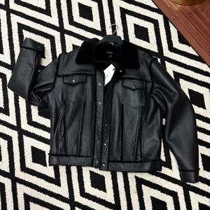 Black Leather Mens Jacket